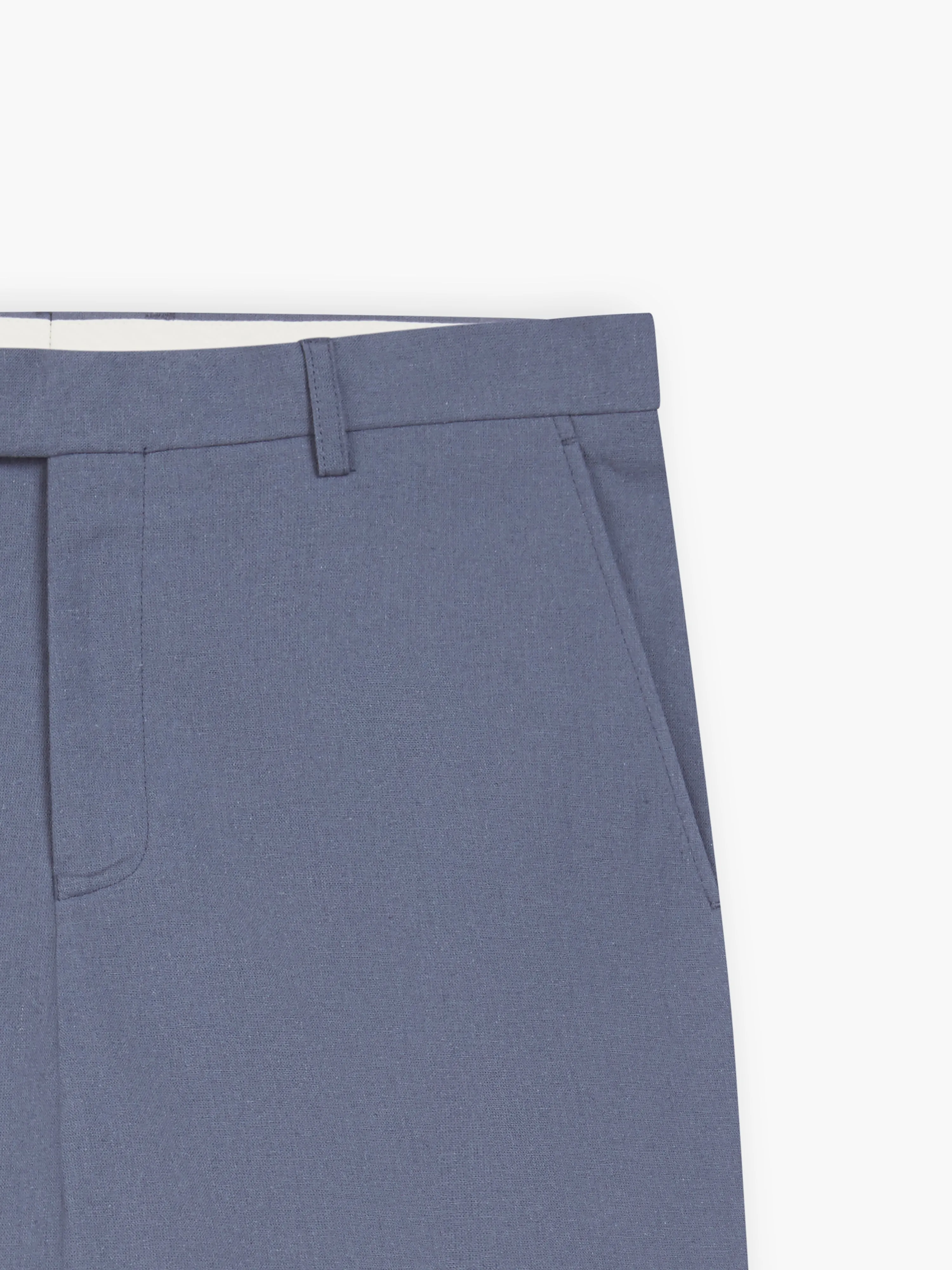 Piccadilly Linen Slim Denim Suit Trouser