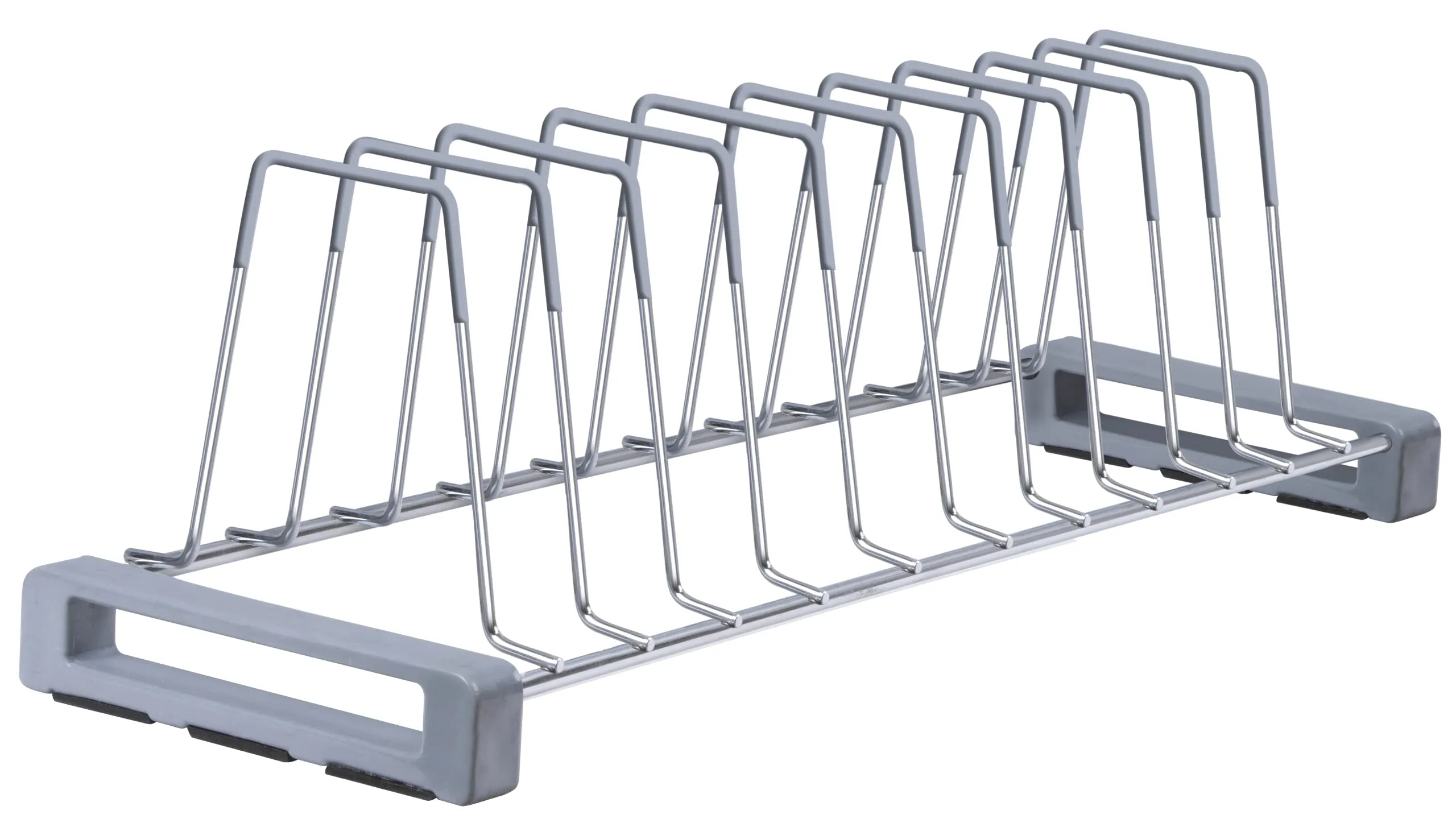 Plantex Stainless Steel Thali Stand/Dish Rack/Plate Stand for Modular Kitchen/Tandem Box Accessories - Pack of 1 (Chrome Finish)