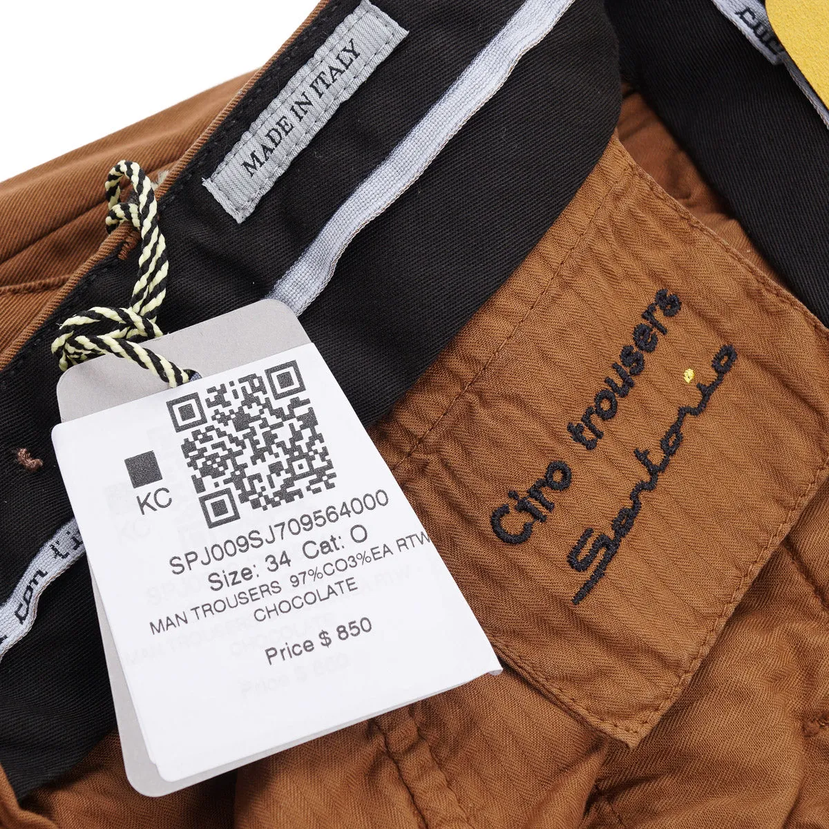 Sartorio Stretch Cotton Cargo Pants