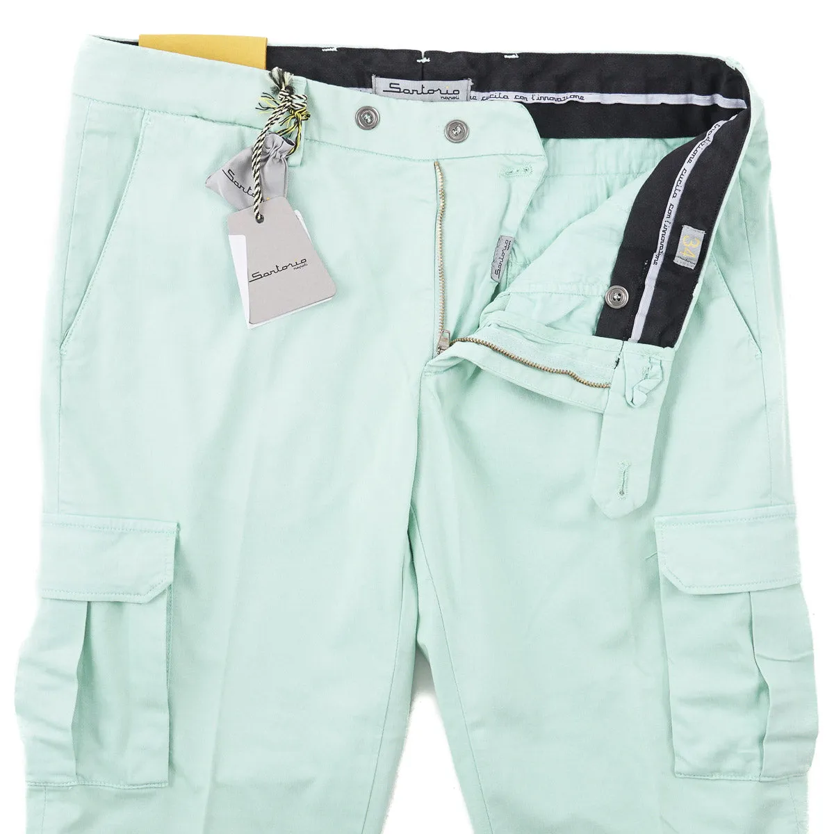 Sartorio Twill Cotton Cargo Pants