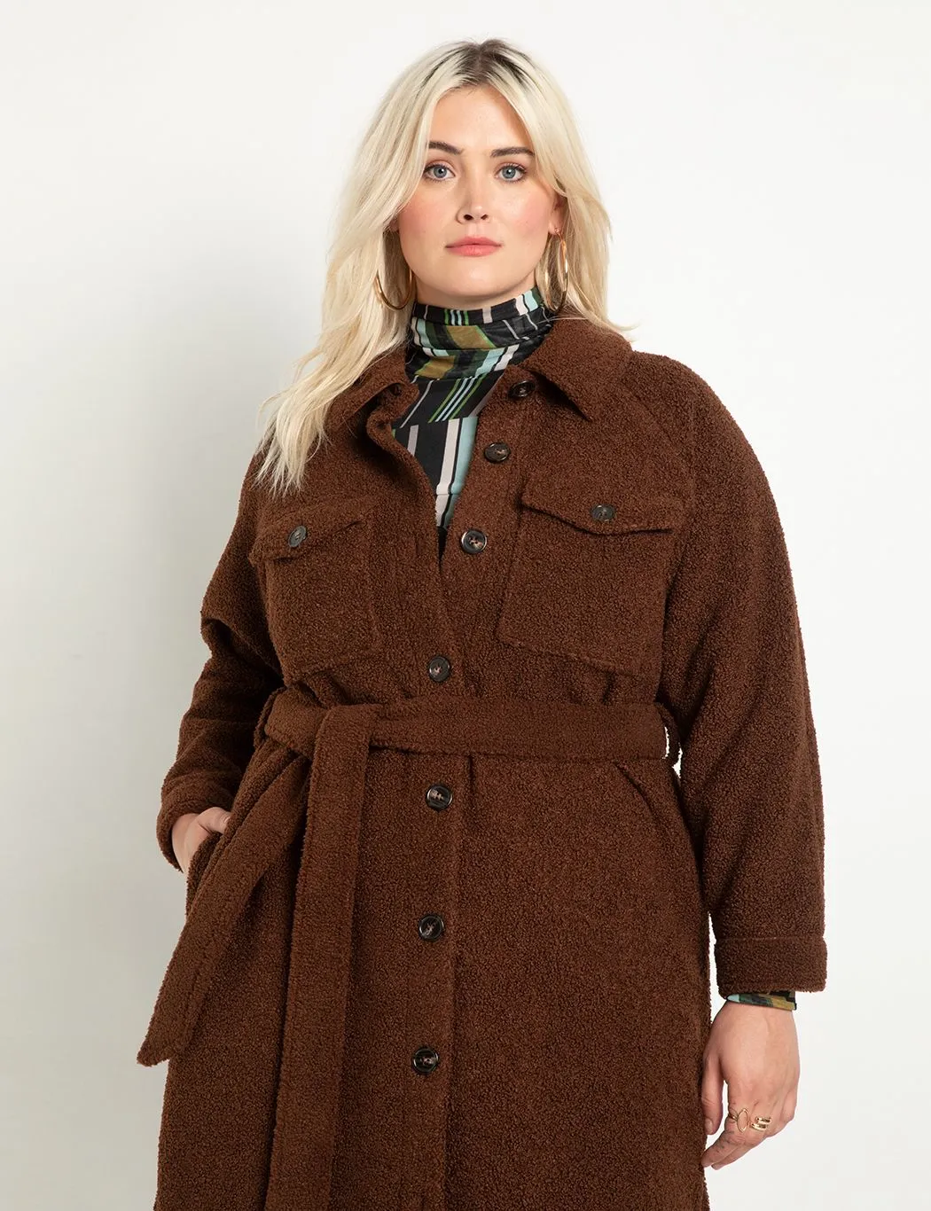 Shacket Coat in Potting Soil