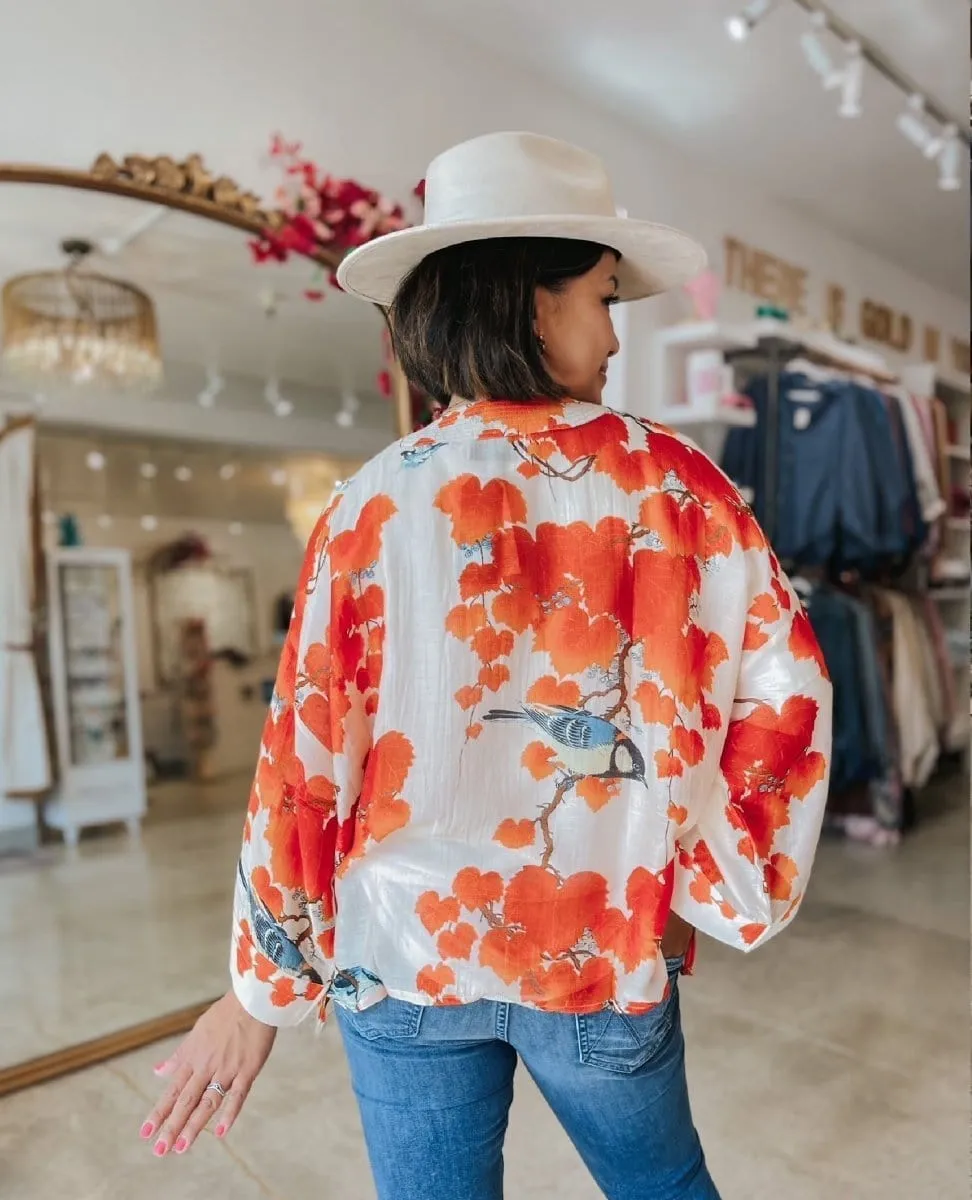 Short Kimono Blossom Branch