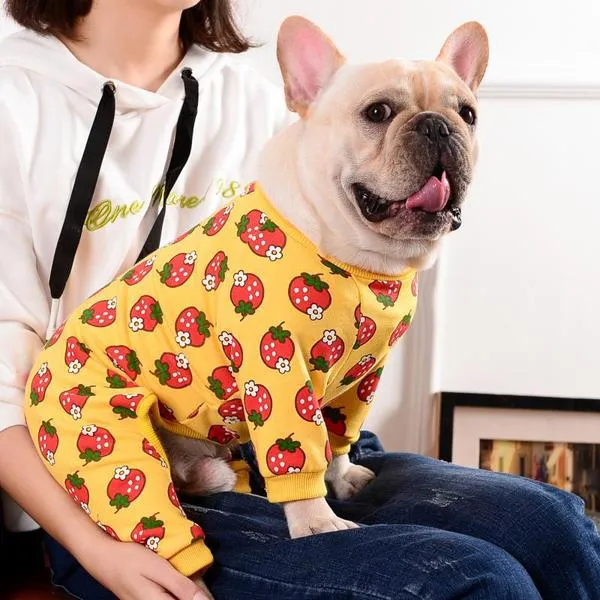 Strawberry Fields Frenchie Loungewear Jumpsuit