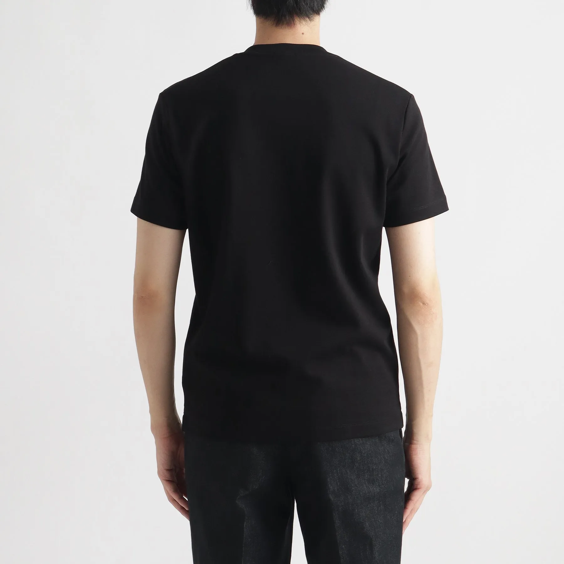 Tailored Henley Neck T-shirt Color: Black