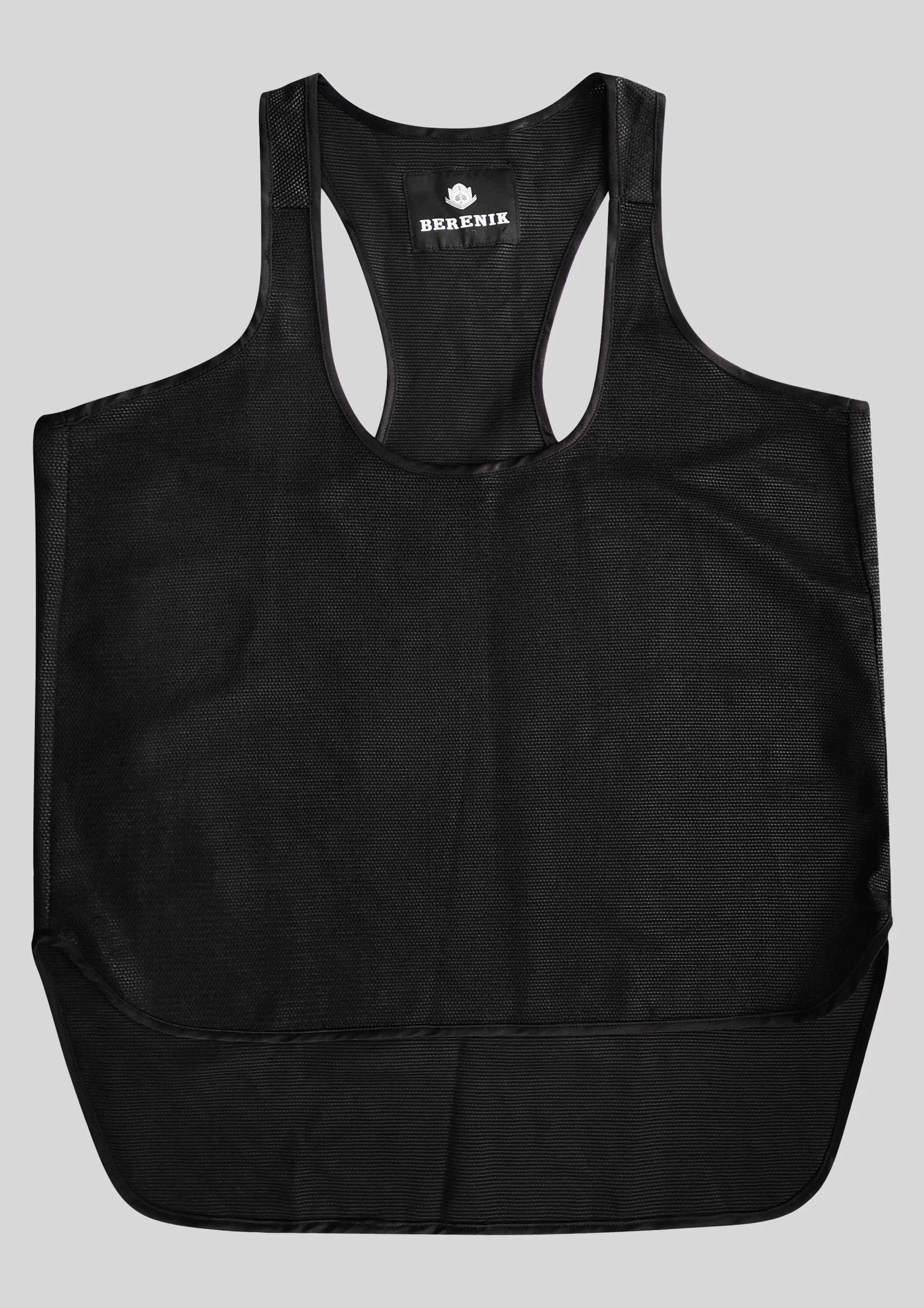 TANK TOP - FANCY TECH LACES STRETCH black