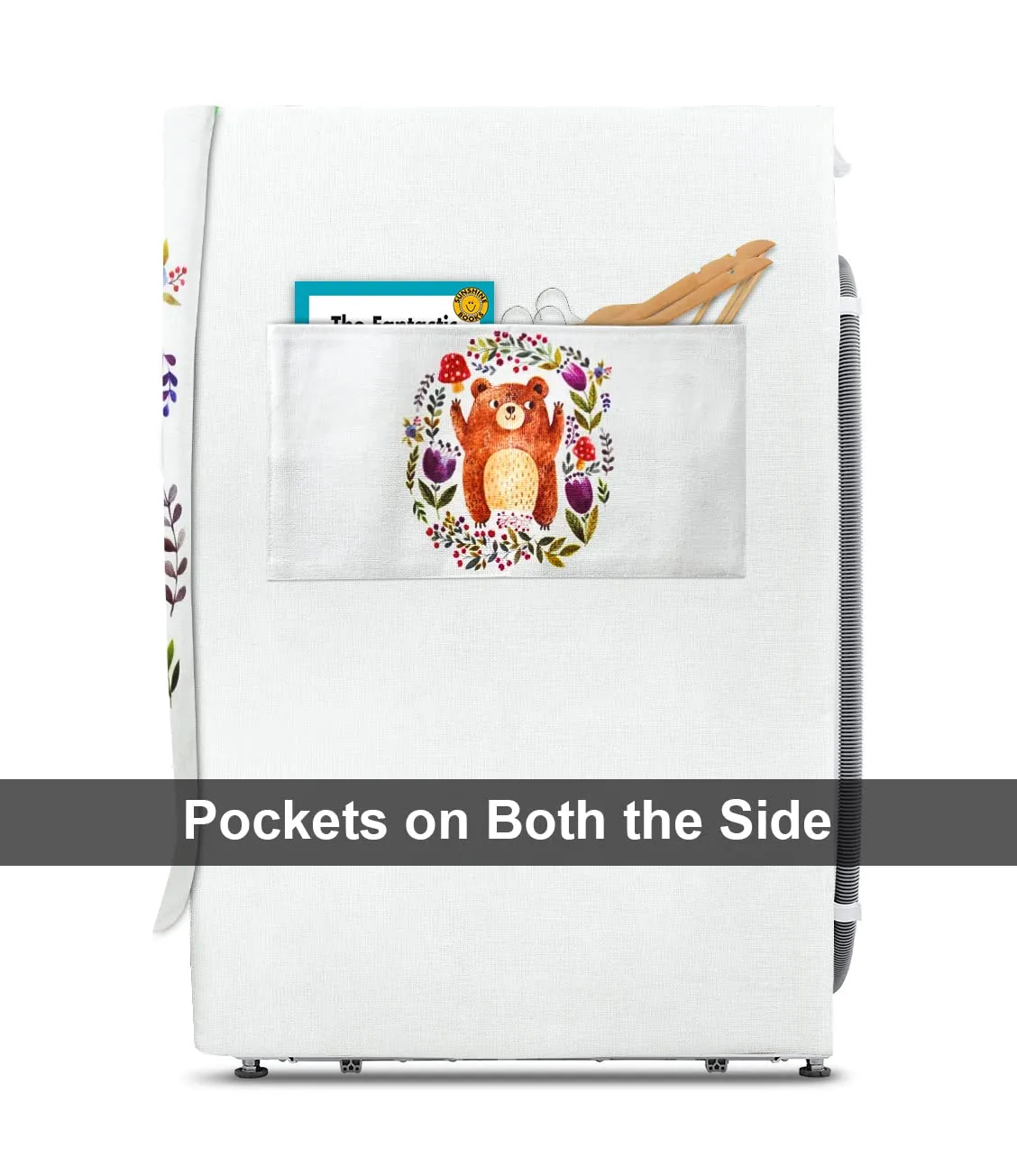 Washing Machine Cover (FABKUC) Front-Loading Machine |Happy Bear