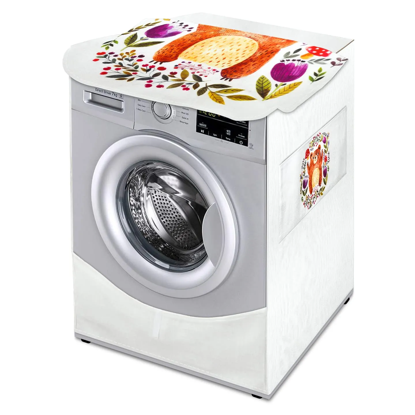 Washing Machine Cover (FABKUC) Front-Loading Machine |Happy Bear