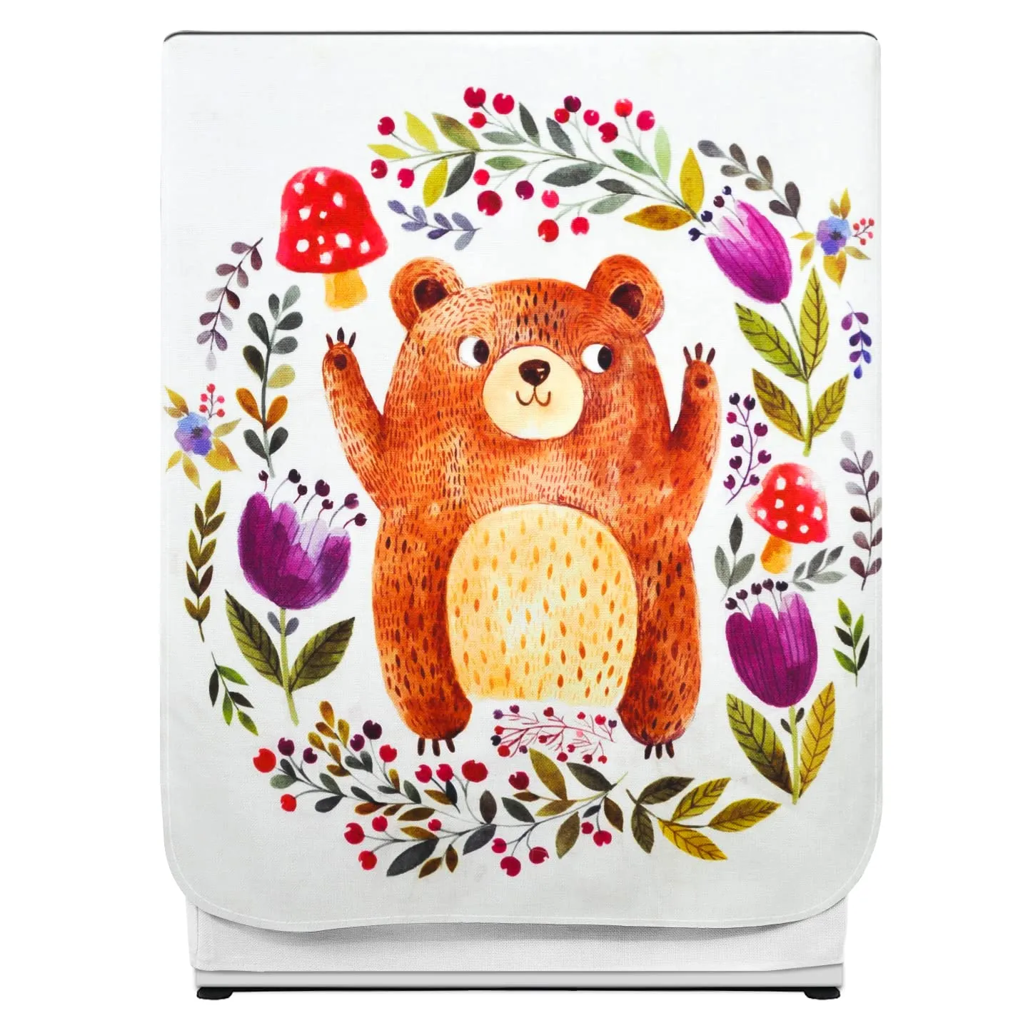 Washing Machine Cover (FABKUC) Front-Loading Machine |Happy Bear