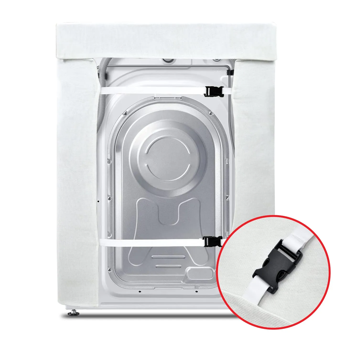 Washing Machine Cover (FABKUC) Front-Loading Machine |Happy Bear