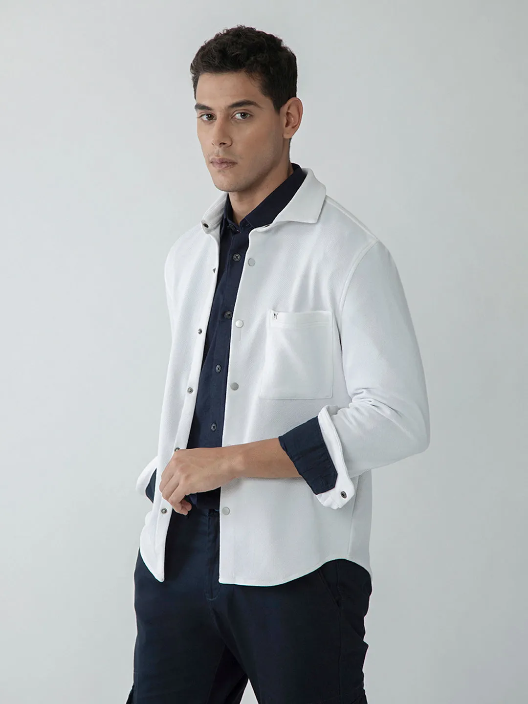 White Plain Shacket