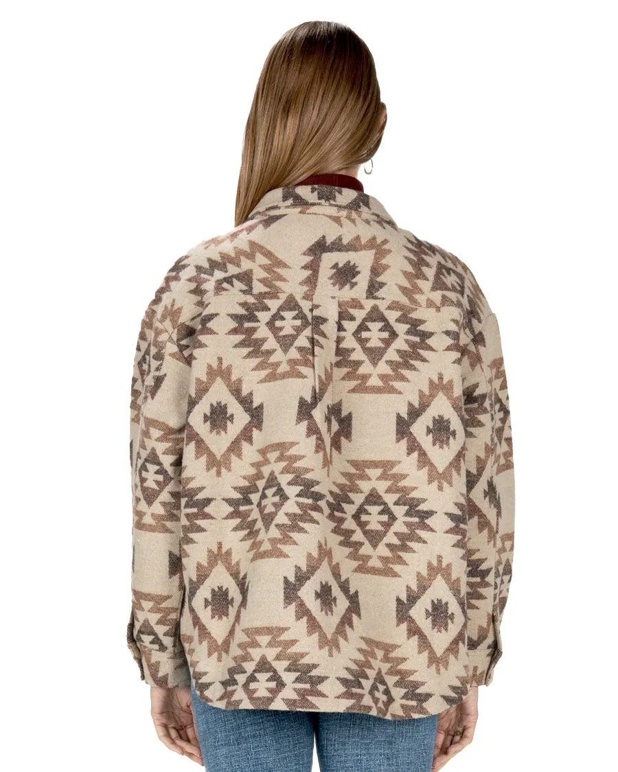 Women's Aztec Button Up Shacket