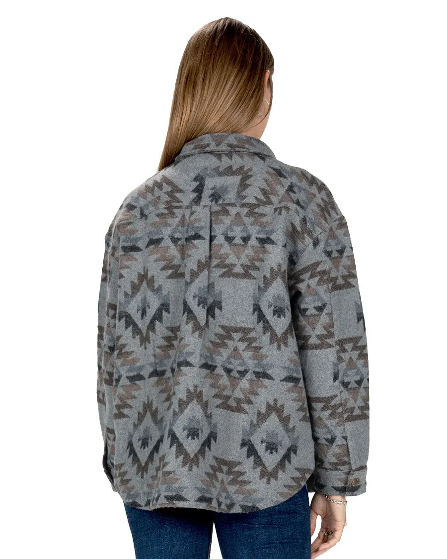 Women's Aztec Button Up Shacket
